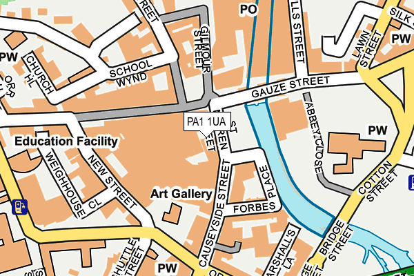 PA1 1UA map - OS OpenMap – Local (Ordnance Survey)