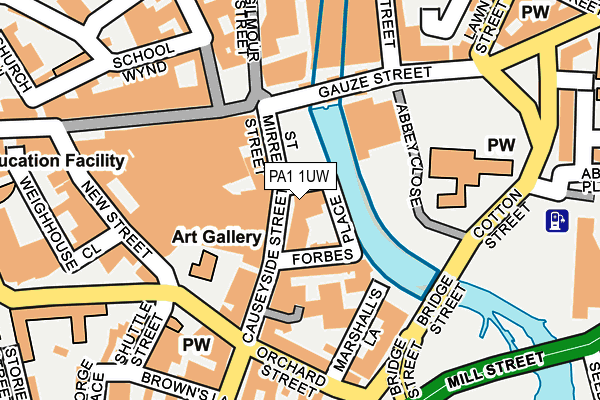 PA1 1UW map - OS OpenMap – Local (Ordnance Survey)