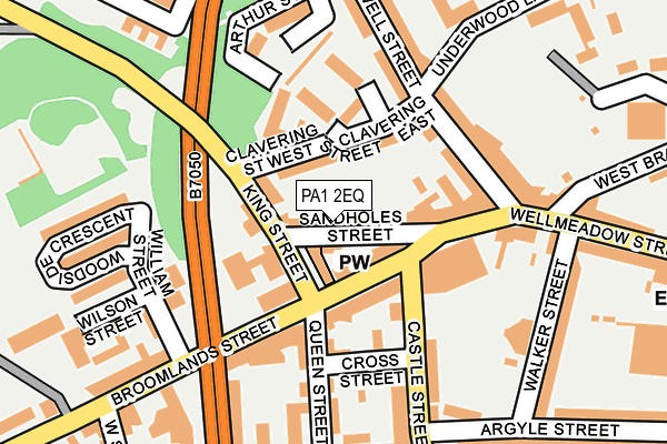 PA1 2EQ map - OS OpenMap – Local (Ordnance Survey)