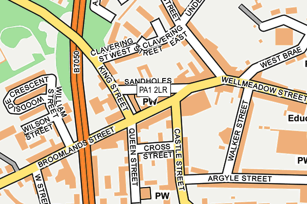 PA1 2LR map - OS OpenMap – Local (Ordnance Survey)