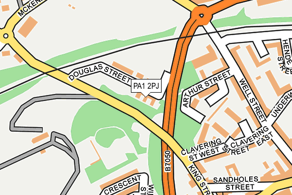 PA1 2PJ map - OS OpenMap – Local (Ordnance Survey)