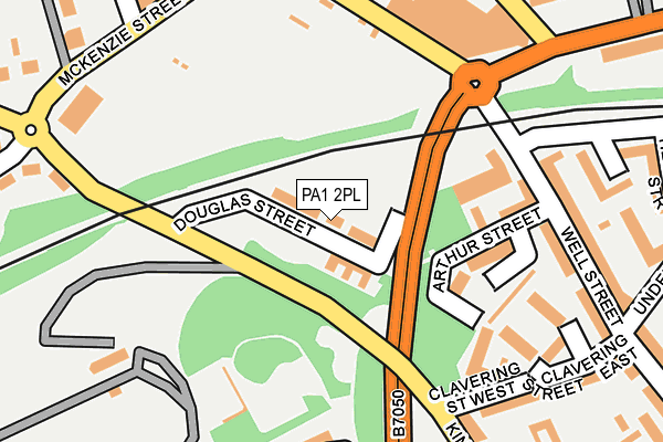 PA1 2PL map - OS OpenMap – Local (Ordnance Survey)