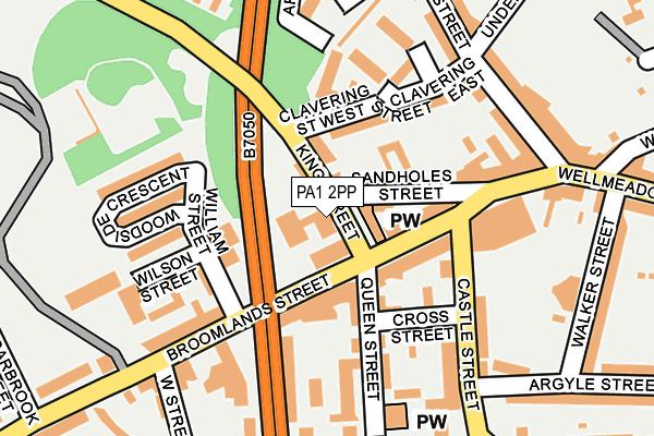 PA1 2PP map - OS OpenMap – Local (Ordnance Survey)