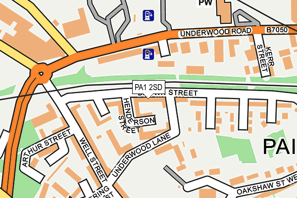 PA1 2SD map - OS OpenMap – Local (Ordnance Survey)