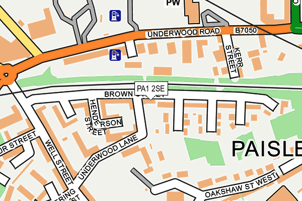 PA1 2SE map - OS OpenMap – Local (Ordnance Survey)