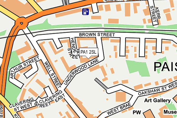 PA1 2SL map - OS OpenMap – Local (Ordnance Survey)