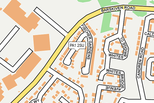 PA1 2SU map - OS OpenMap – Local (Ordnance Survey)