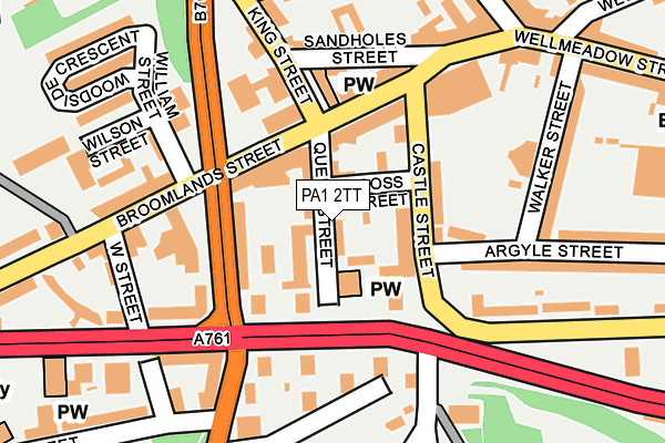 PA1 2TT map - OS OpenMap – Local (Ordnance Survey)