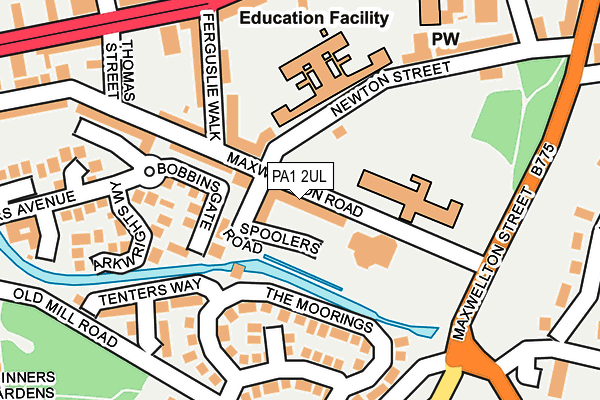PA1 2UL map - OS OpenMap – Local (Ordnance Survey)