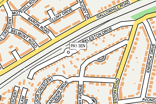 PA1 3EN map - OS OpenMap – Local (Ordnance Survey)
