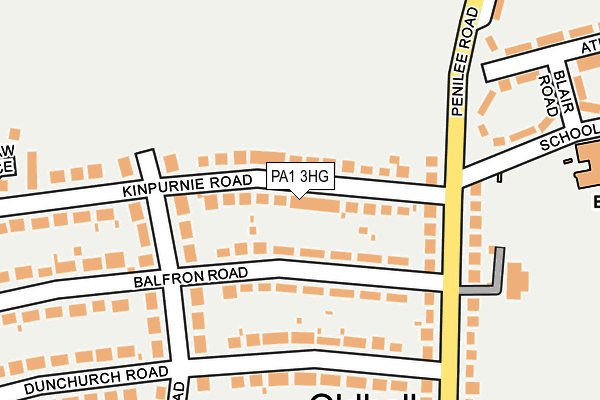 PA1 3HG map - OS OpenMap – Local (Ordnance Survey)