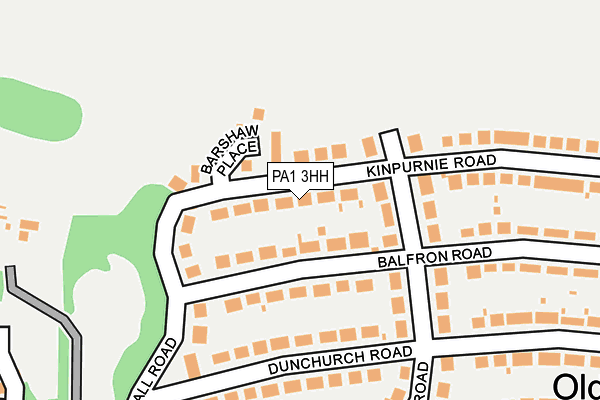 PA1 3HH map - OS OpenMap – Local (Ordnance Survey)