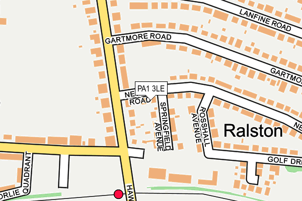 PA1 3LE map - OS OpenMap – Local (Ordnance Survey)