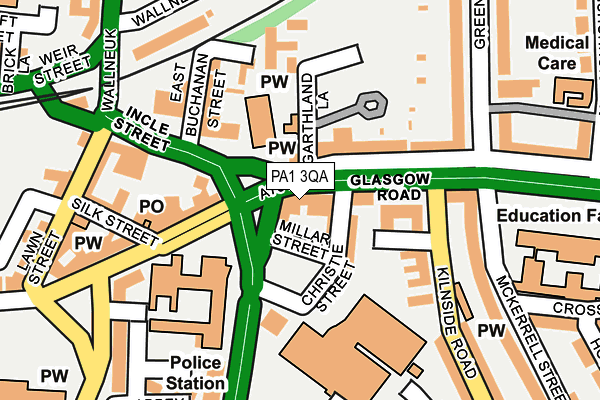 PA1 3QA map - OS OpenMap – Local (Ordnance Survey)