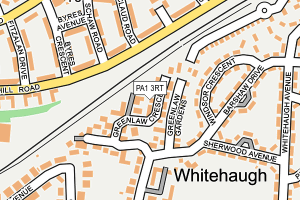 PA1 3RT map - OS OpenMap – Local (Ordnance Survey)