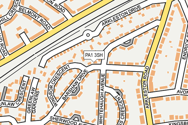 PA1 3SH map - OS OpenMap – Local (Ordnance Survey)