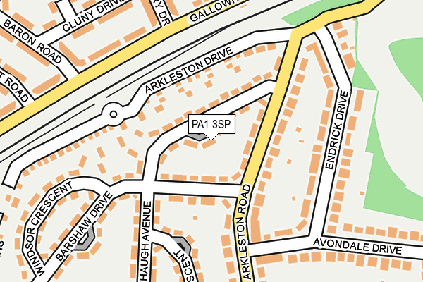 PA1 3SP map - OS OpenMap – Local (Ordnance Survey)