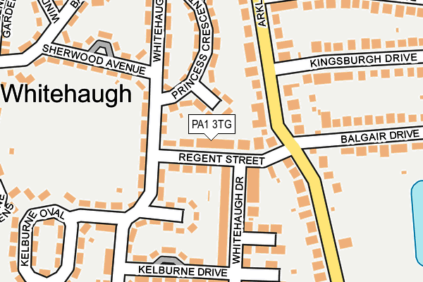 PA1 3TG map - OS OpenMap – Local (Ordnance Survey)