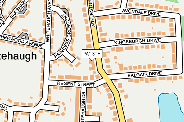 PA1 3TH map - OS OpenMap – Local (Ordnance Survey)