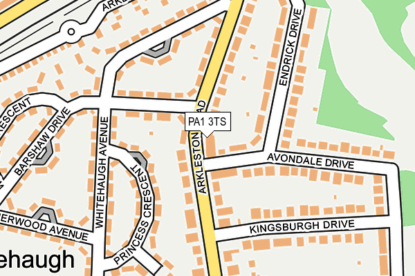 PA1 3TS map - OS OpenMap – Local (Ordnance Survey)