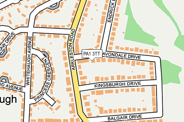 PA1 3TT map - OS OpenMap – Local (Ordnance Survey)