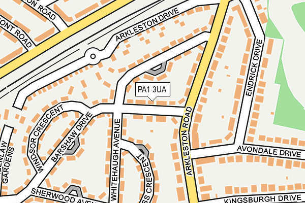 PA1 3UA map - OS OpenMap – Local (Ordnance Survey)