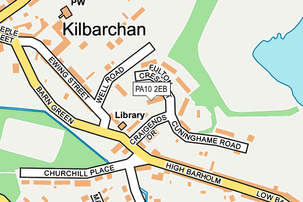 PA10 2EB map - OS OpenMap – Local (Ordnance Survey)