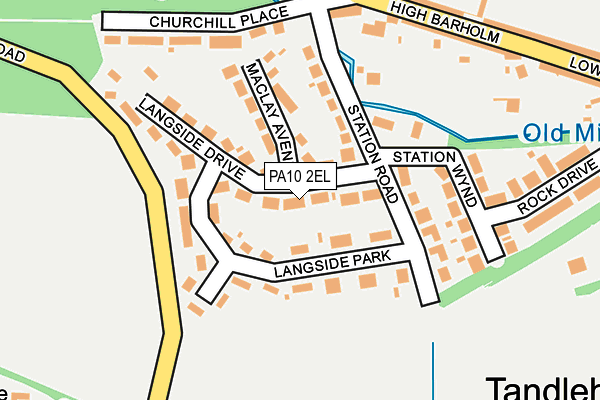 PA10 2EL map - OS OpenMap – Local (Ordnance Survey)