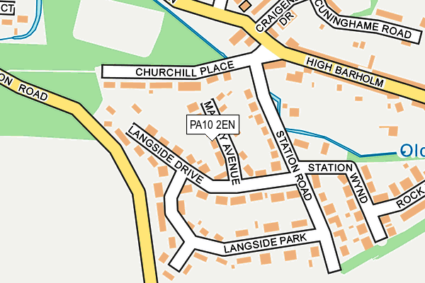PA10 2EN map - OS OpenMap – Local (Ordnance Survey)