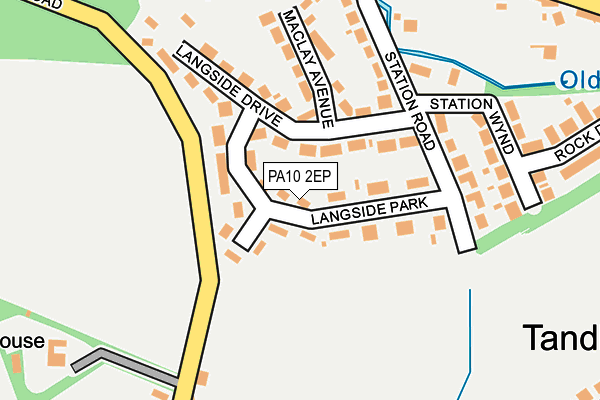 PA10 2EP map - OS OpenMap – Local (Ordnance Survey)