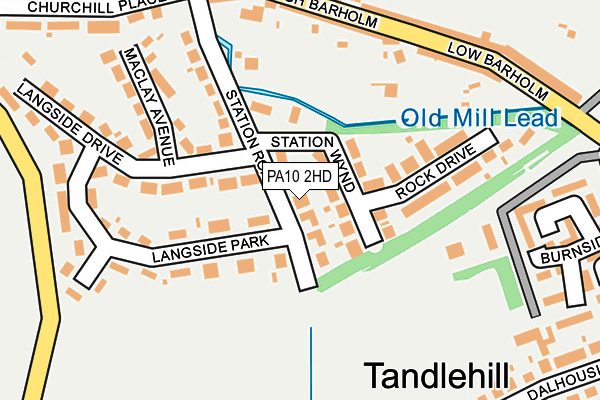 PA10 2HD map - OS OpenMap – Local (Ordnance Survey)
