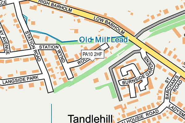 PA10 2HF map - OS OpenMap – Local (Ordnance Survey)