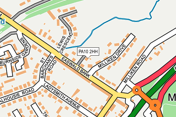 PA10 2HH map - OS OpenMap – Local (Ordnance Survey)