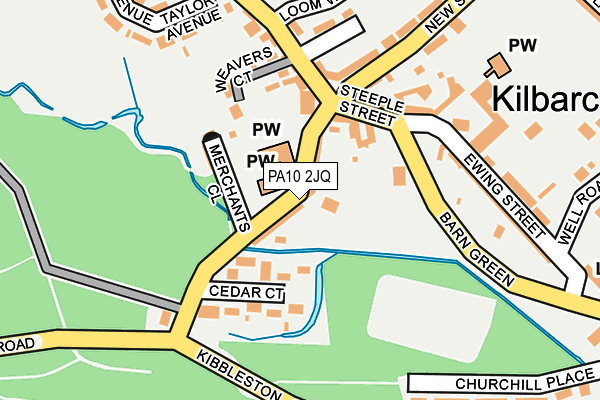 PA10 2JQ map - OS OpenMap – Local (Ordnance Survey)