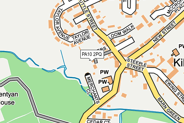 PA10 2PQ map - OS OpenMap – Local (Ordnance Survey)