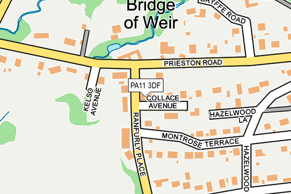 PA11 3DF map - OS OpenMap – Local (Ordnance Survey)