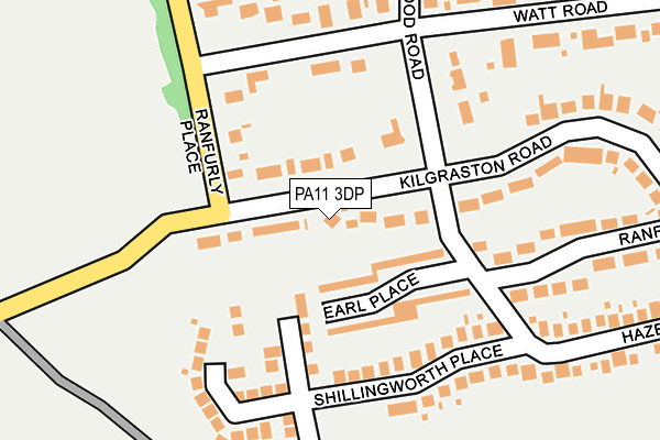 PA11 3DP map - OS OpenMap – Local (Ordnance Survey)
