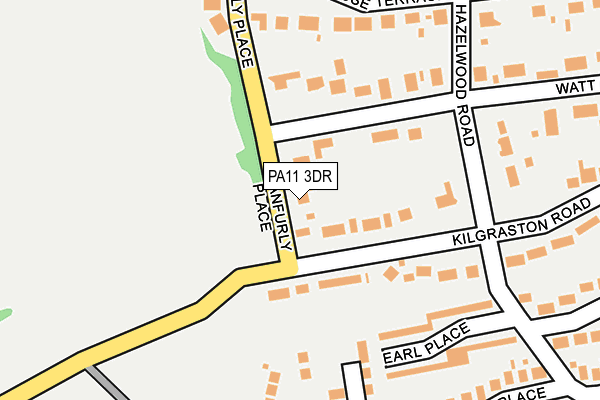 PA11 3DR map - OS OpenMap – Local (Ordnance Survey)