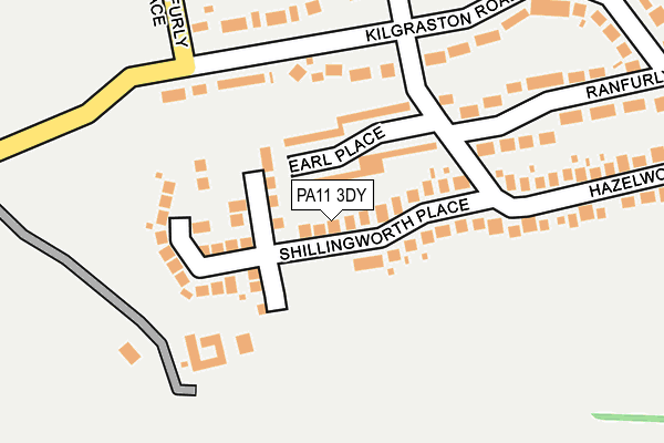 PA11 3DY map - OS OpenMap – Local (Ordnance Survey)