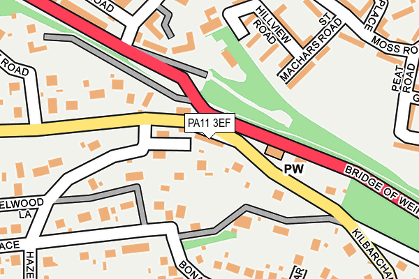 PA11 3EF map - OS OpenMap – Local (Ordnance Survey)