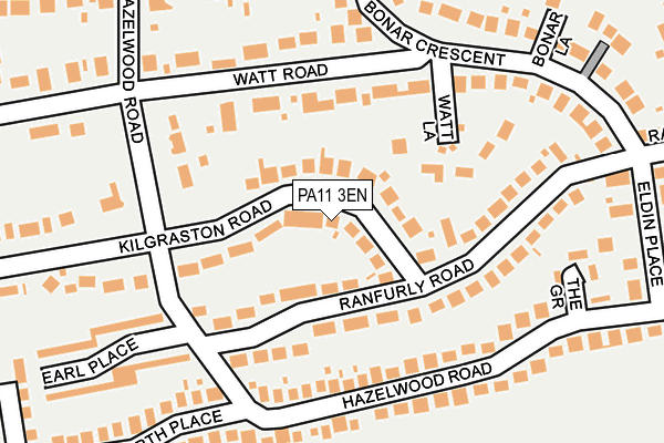 PA11 3EN map - OS OpenMap – Local (Ordnance Survey)