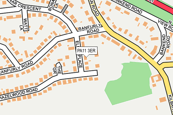 PA11 3ER map - OS OpenMap – Local (Ordnance Survey)