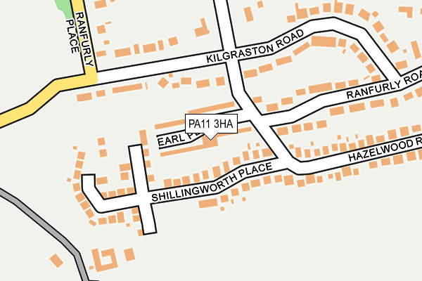 PA11 3HA map - OS OpenMap – Local (Ordnance Survey)