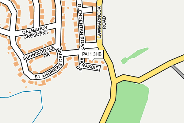 PA11 3HB map - OS OpenMap – Local (Ordnance Survey)