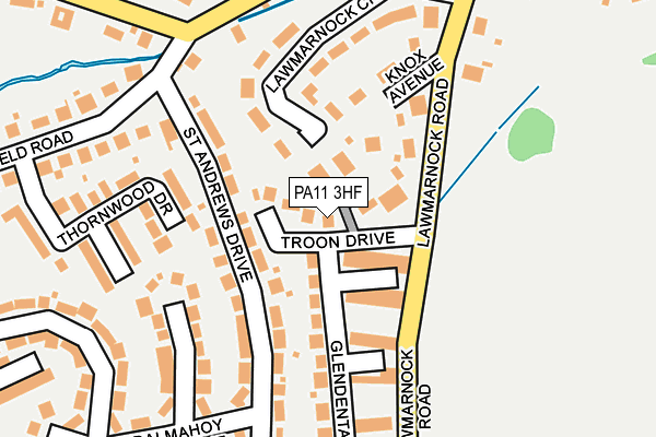 PA11 3HF map - OS OpenMap – Local (Ordnance Survey)