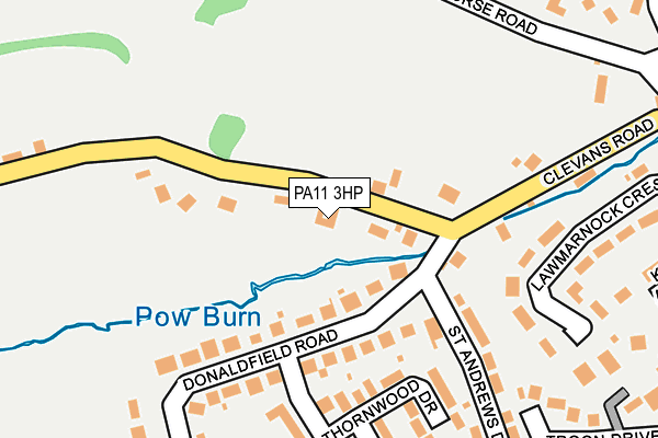 PA11 3HP map - OS OpenMap – Local (Ordnance Survey)