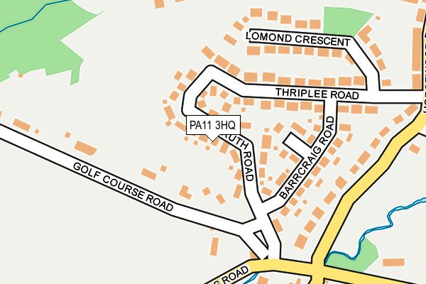 PA11 3HQ map - OS OpenMap – Local (Ordnance Survey)