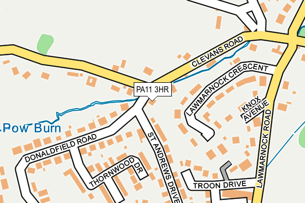 PA11 3HR map - OS OpenMap – Local (Ordnance Survey)