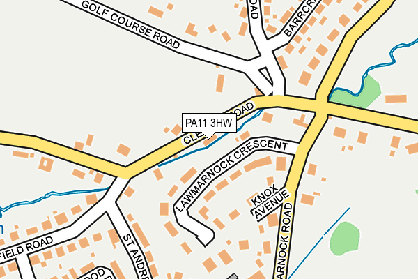 PA11 3HW map - OS OpenMap – Local (Ordnance Survey)