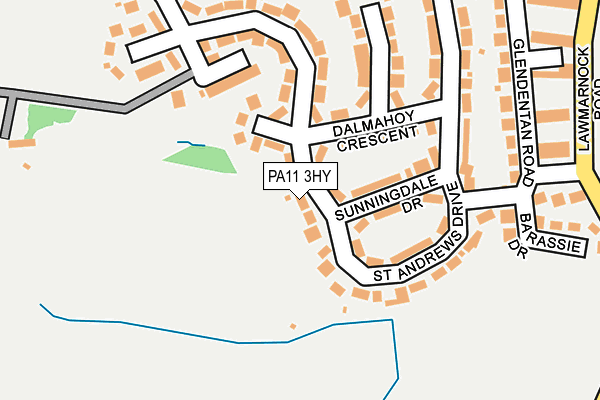 PA11 3HY map - OS OpenMap – Local (Ordnance Survey)